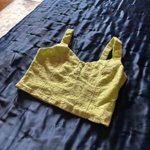 Sexy Lime Green Festival Crop Top